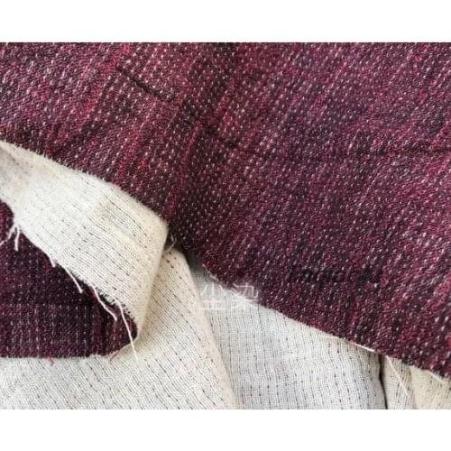 Double-sided yarn-dyed skirt fabric High-end linen fabric