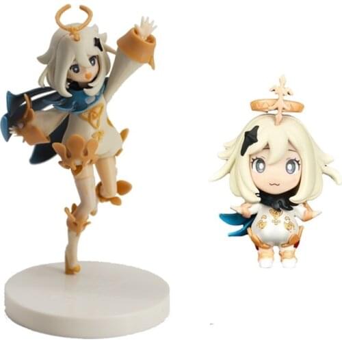 Genshin Impact Paimon Anime Figure Paymon Action Figure MiHoYo Figurine Collectible Model Doll Toys