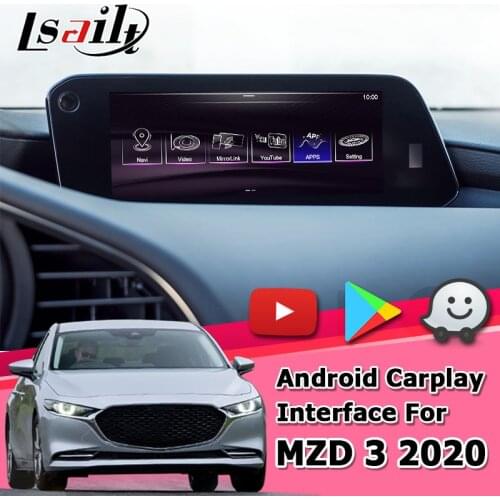 Android interface box for Mazda 3 since 2020 with GPS navigation youtube video interface box waze yandex by Lsailt