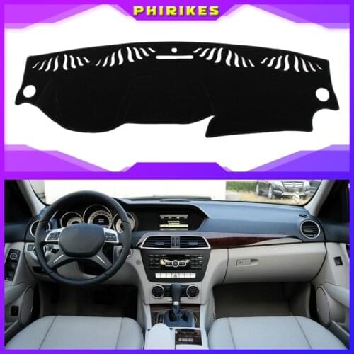 Car Inner Auto Dashboard Cover Dashmat Pad Carpet Sun Shade Dash Board Cover Fit for Mercedes Benz C Class 2011-2013