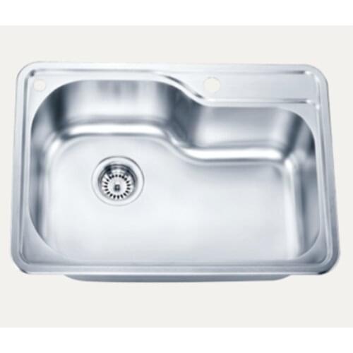 Stainless Steel Kitchen Sink Slot Dish Basin Kitchen Sink Drain Basket And Drain Pip Rectangular CH388
