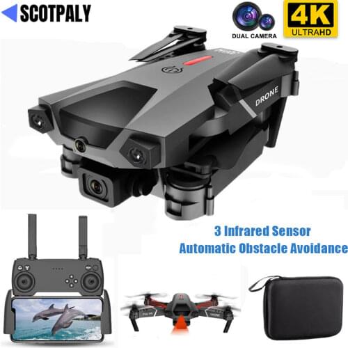 Profissional Mini 4K Drone P5 Obstacle Avoidance Dron WIFI FPV Dual Camera Fixed Height Fold RC Quadcopter Dron Helicopter Toy