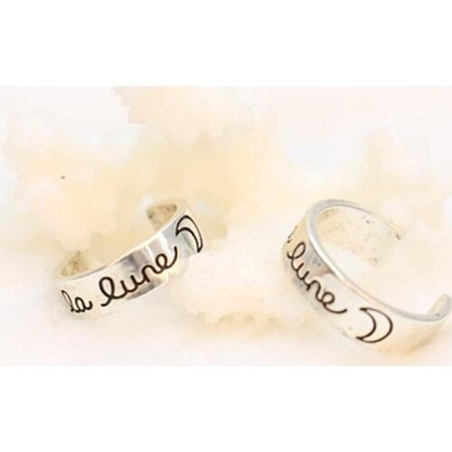 Fashion Midi Finger Ring,French "la lune" moon ring, romantic love witness ring Wholesale Free shipping