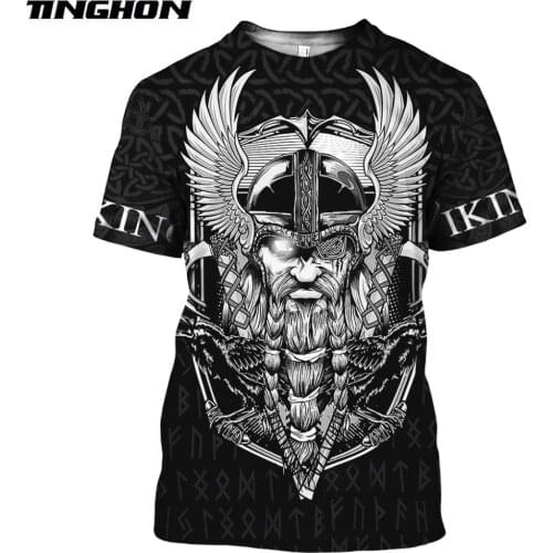 Viking symbol - odin Tattoo 3D Printed men t shirt Harajuku Fashion Short sleeve shirt summer streetwear Unisex tshirt tops 01