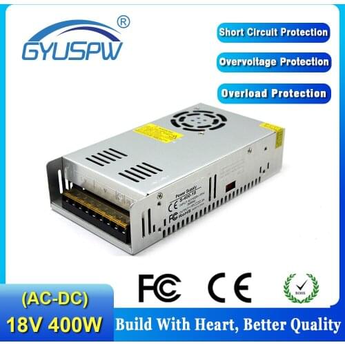 Single Output Led Switching Power Supply DC18V 22.2A 400W Driver For CNC Router 3D Print Transformers 220V 110V AC TO DC SMPS