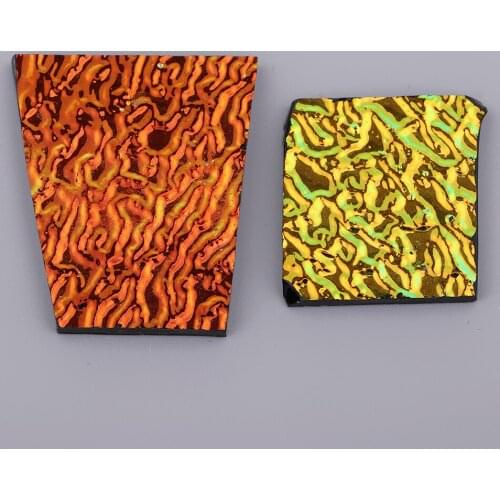 28g Assorted Dichroic Glass Scraps Fusing Glass Film Embellishment COE90