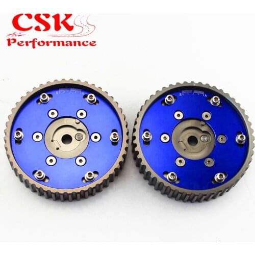 Adjustable CAM GEAR GEARS Pulley for BMW E21 E28 E30 E34 E36 318i ( 2pcs) blue