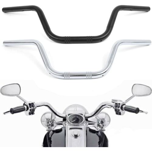 For Harley Softail Sportster Davidson XL883 XL1200 XL 883 XL 1200 All Years 1" 25MM Drag Bars Handlebar Handle Bar Chrome Black