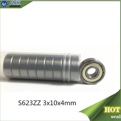 S623ZZ Bearing 3*10*4 mm ( 10PCS ) ABEC-1 440C Roller Stainless Steel S623Z S623 Z ZZ Ball Bearings