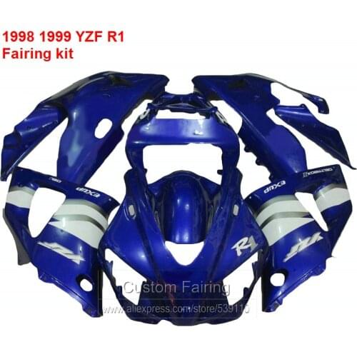 Blue Fairings For YAMAHA YZF R1 98 99 ( dark blue ) 1998 1999 Abs Fairing kit HY49