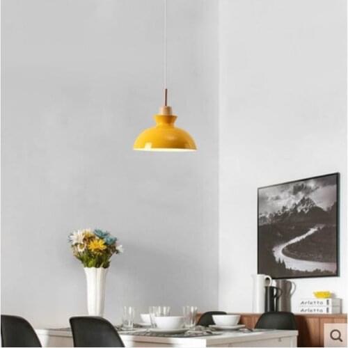 Nordic hanging ceiling lamps wood restaurant bedroom Home Decoration E27 Light Fixture hanging ceiling lamps industrial lamp