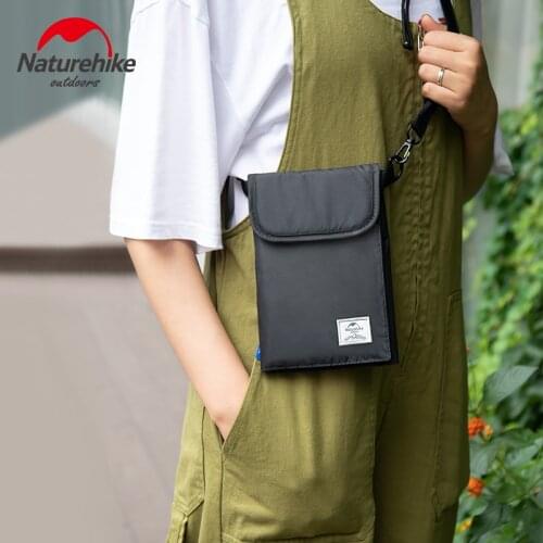 Naturehike Ultralight Waterproof Anti Theft Brush Travel Bag RFID Fabric Multifunctional Business Wallet Bag Waist Portable
