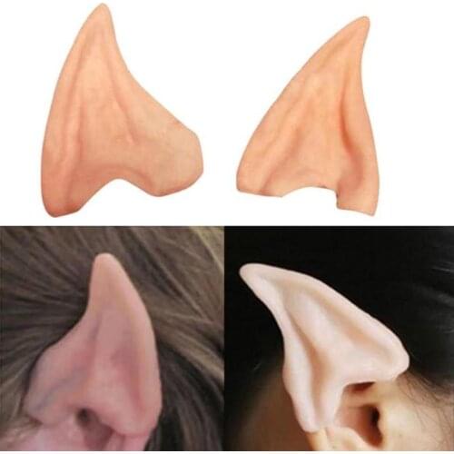 Personality Cos Supplies Dress Up Props Halloween Elf Half Ear False Ears Latex Varnish 1pair/bag Accessories New Design