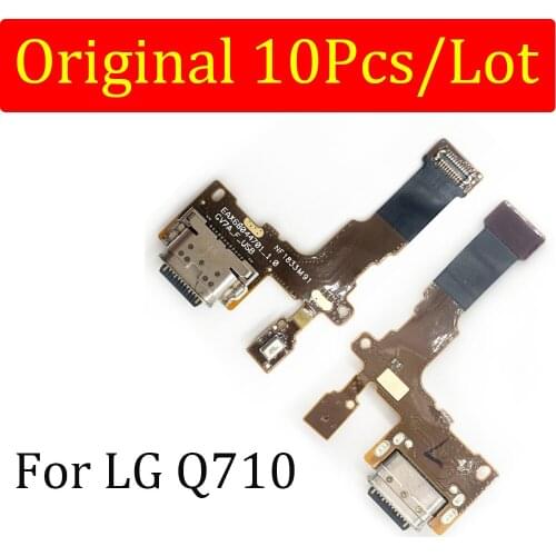 10Pcs/Lot,Original USB Charger Charging Port Dock Connector Microphone Board Flex For LG Stylo 4 Q710 Q710MS Q710CS L713DL