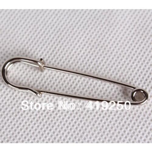 100pcs High quality Larger silver Safety Pins SIZE 60mm