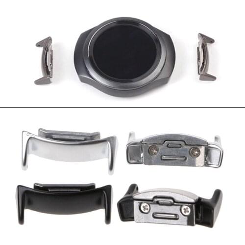 2Pcs Stainless Steel Watch Band Connector Adapter 20mm For Samsung Gear S2 RM-720