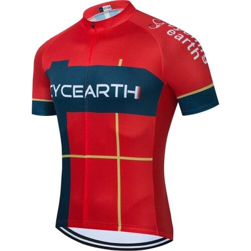 2021 Men Cycling Jersey Cycearth MTB Maillot Bike Shirt Downhill Jersey High Quality New Team Tricota Mountain Bicycle Clothing