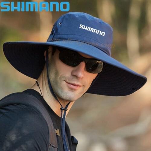 2021 Shimano Fishing Hat Daiwa Hat Mountaineering Bucket Hat Sunscreen Breathable Hats Men Outdoor Sun Protection Fishing Cap