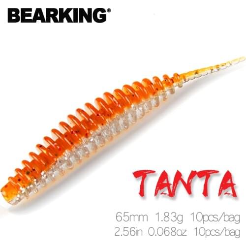 BEARKING Tanta 65mm 1.83g 10pcs Fishing Lure Soft Lure Shad Silicone Baits Wobblers Swimbait Artificial leurre souple