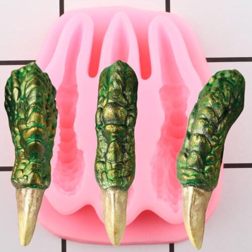 Dinosaur Paw Silicone Mold Animals Claws Cake Border Fondant Molds DIY Cake Decorating Tools Candy Chocolate Gumpaste Moulds