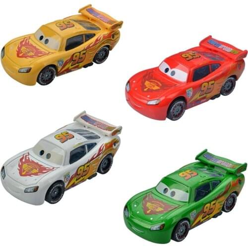 Disney Pixar Cars 2 3 Lightning McQueen Racing Series Mater Jackson Storm Ramirez 1:55 Diecast Metal Alloy Vehicle Model Toy Car