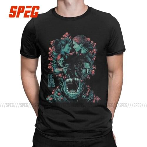 The Last Of Us Family T Shirt Mens Cotton Funny T-Shirt O Neck Ellie Fireflies Joel Tlou Video Game Tee Shirt Short Sleeve Tops