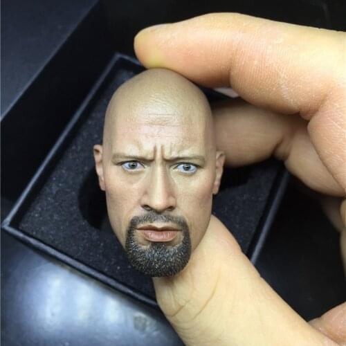 1/6 Scale Dwayne Johnson Rock Head Sculpt Matt Testa BELET Detective Fit 12 Inches Body Figure