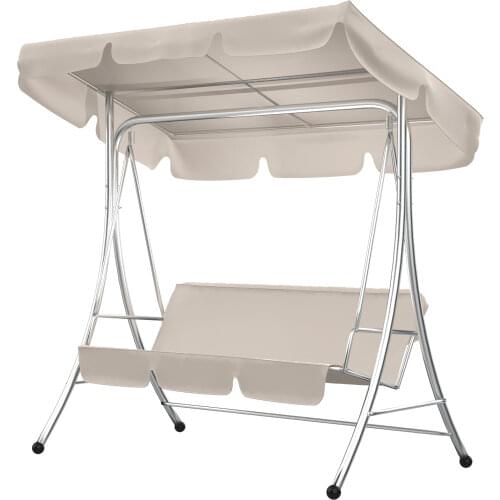 3-seat Swing Garden Chairs Patio Swing Cover Set Waterproof UV-resistant Swing Canopy Seat Top Cover Swing Seat Cover Universal