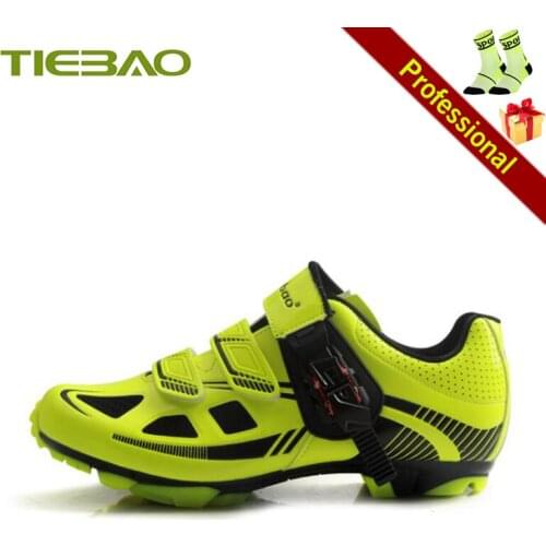Tiebao Men Cycling Shoes Breathable Self-locking Sapatilha Ciclismo Mtb SPD Riding Bicycle Sneaker Non-slip Mountain Bike Shoes