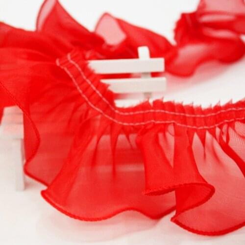 1 yard 8cm yarn lace hat headwear skirt decoration diy toy nigerian fabric 2021 high quality sewing collar swiss voil wedding