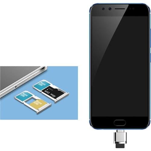 Micro USB Mobile Phone OTG Card Reader Alloy USB 3.1 Micro USB Micro SD TF Card Reader OTG Adapter for Android Phones Gold