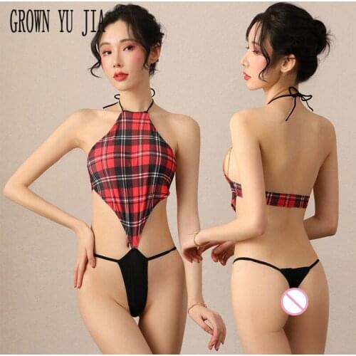 Micro Bikini Extreme Erotic Catsuit Lingerie Mini Lattice Backless Swimsuit Sexy Babydoll Porno Teddy Bodysuits Sex Play Costume