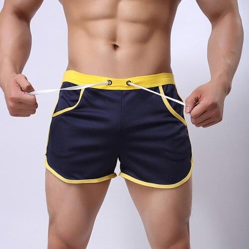 Plus Size Men Summer Beach Short Casual Boxers Male Bodybuilding Breathable Quick Dry Elastic Waist Short Trousers with Pockets