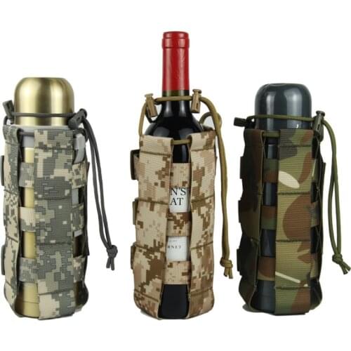 NEW 0.5L-2.5LTactical Molle Water Bottle Pouch Nylon Military Canteen Cover Holster Outdoor Travel Kettle Bag