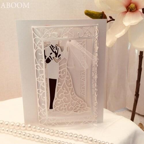 ABOOM New Dancing Couple Metal Cutting Dies For DIY Scrapbooking Die Cut Dies For Paper Card Making Craft Embossing Template