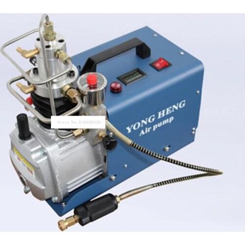 New 220V / 110V Set Pressure Section Electric High Pressure Air Pump Water Cooling Single Cylinder 0-30MPa 50L / min 1.8KW