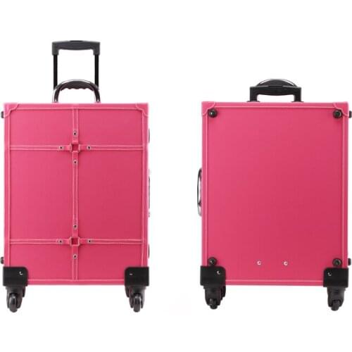 Lighted Studio Makeup Case Cosmetic Case Portable Cosmetic Trolley Box Three Colors