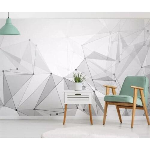 Custom wallpaper 3d stereo photo mural Nordic high-end atmospheric marble gold texture geometric background wall paper