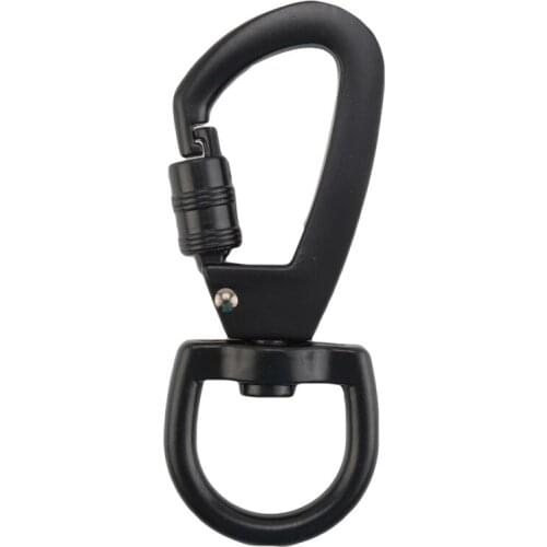 Swivel Carabiner D-type Carabiner Buckles Auto Locking Carabiner Swivel Rotating Ring Climbing Keychain Hook