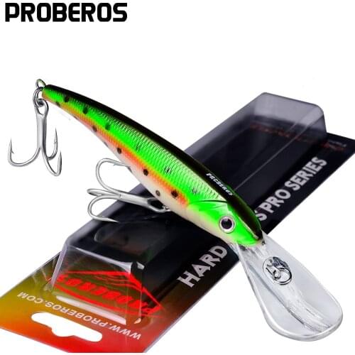 PROBEROS Fishing Bait Top 3D Fishing Tackle 10 color 31g/17cm Fishing lure With 1/0 # Hooks