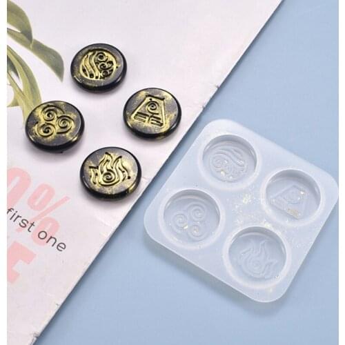 Crystal Epoxy Resin Mold Religion Symbols Hanging Pendant Casting Silicone Mould 1XCA