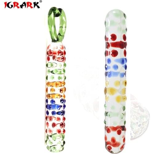 Glass dildo artificial penis dick vibrator crystal anal bead butt plug prostate massage masturbate Sex toy for adult women