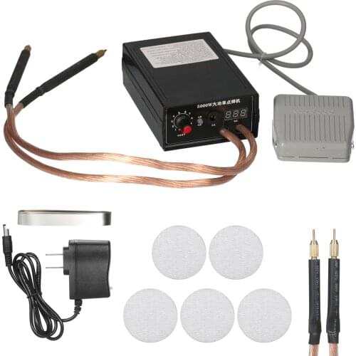 5000W Battery Spot Welder Spot Welding Machine 0-800A Current Welders for 18650 Lithium Battery Pack Welding 0.1- 0.2mm