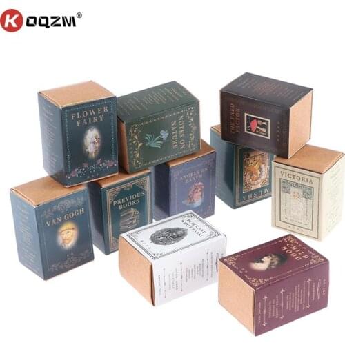 100pcs/box European Retro Kraft Paper Scrapbooking/Card Making/Journaling Project DIY Diary Decoration Cards