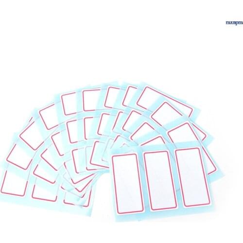 12sheets/pack Self Adhesive Label Blank Note Label Bar Sticky White Writable Name Stickers 34*73mm