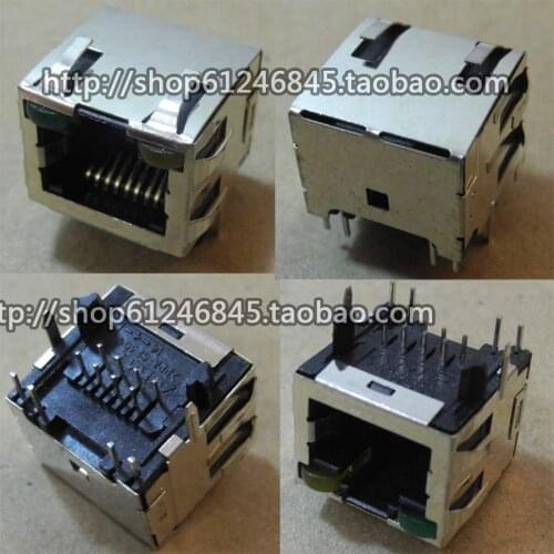 Free shipping For original AMP PCB board network equipment IPC industrial machine network card interface RJ45 interface 95