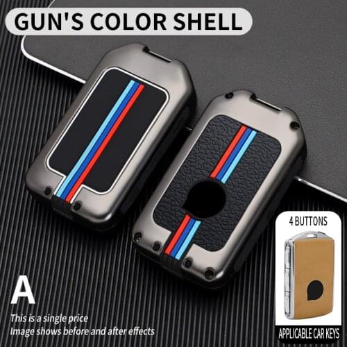 Zinc Alloy Car Key Cover for Volvo XC40 XC60 S90 XC90 V90 T5 T6 T8 Auto Key Protect Keychain Car Key Case Car Key Holer