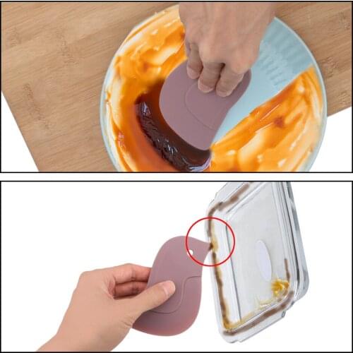Clean Spatula Tool Pastry Spatulas Cleaning Scraper Soft Scraper Oil Cartoon Penguin Shaped