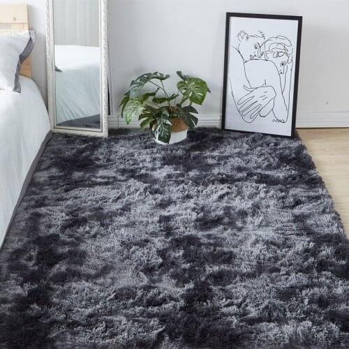 Fuzzy Abstract Area Rug Fluffy Shag Fur Rug Indoor Home Floor Carpet Plush Throw Rug Shaggy Decorative Accent Carpet for Bedroom