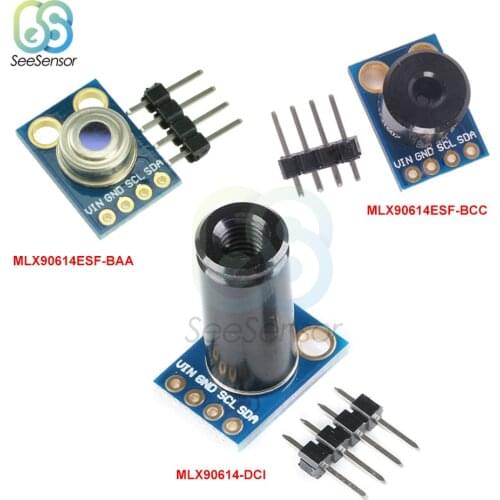 GY-906 MLX90614ESF New MLX90614 Contactless Temperature Sensor Module Compatible DC 3-5V